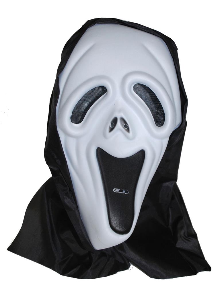 Masker scream - Willaert, verkleedkledij, fantasiekledij, halloween, happy halloween, creepy, 31 oktober, voodoo, spook, zombie, duivel, bloed